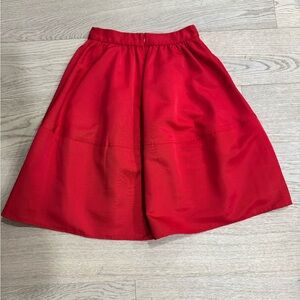 Express Vibrant Red A-Line Skirt